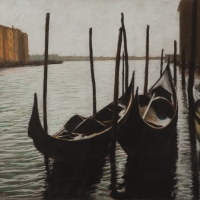 2-Gondolas-in-Venice-Kalman-Aron